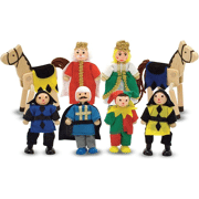 Houten speelfiguren voor kastelen - Melissa & Doug 10285
